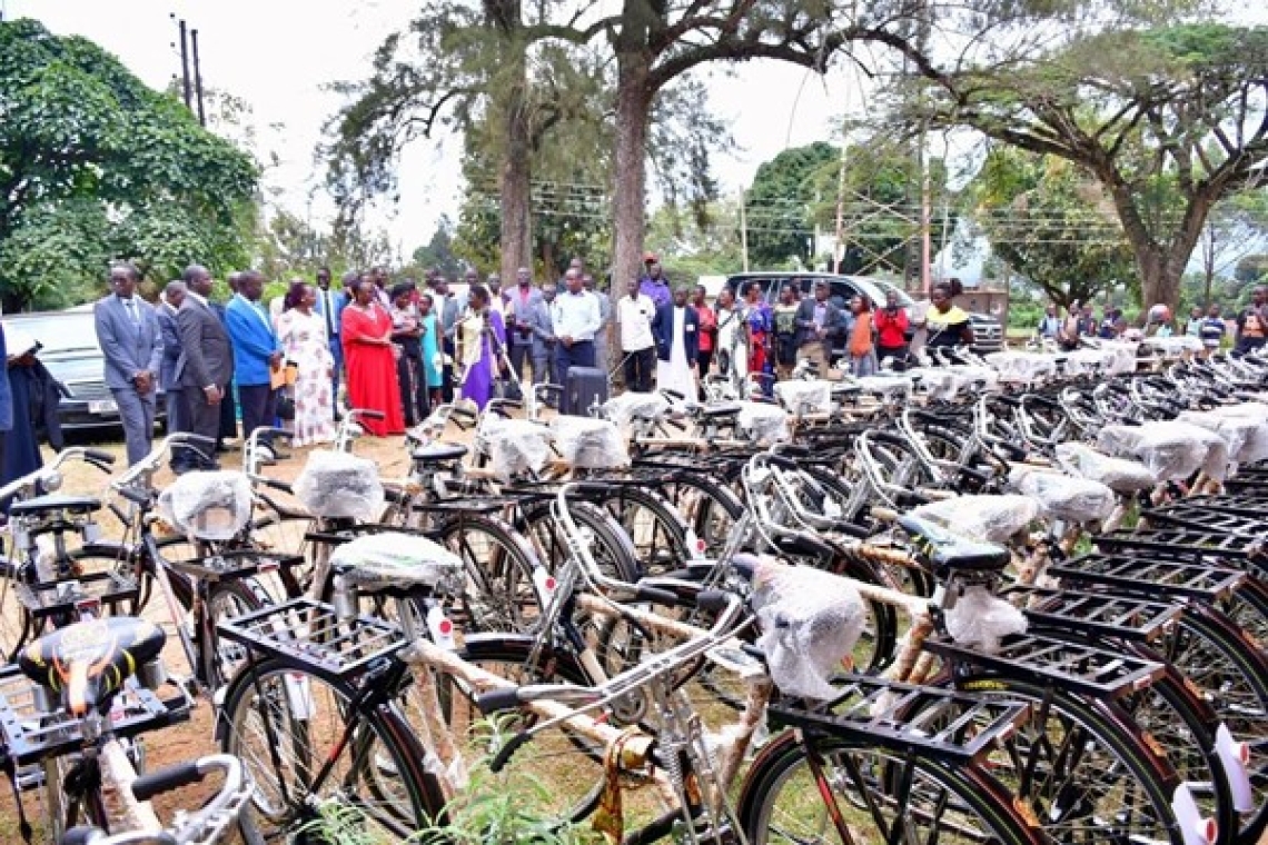 Buganda Kingdom, together with its partners, donates 70 bicycles to the Kabaka's village chiefs 